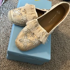 New in box Antonio Melani embellished flats